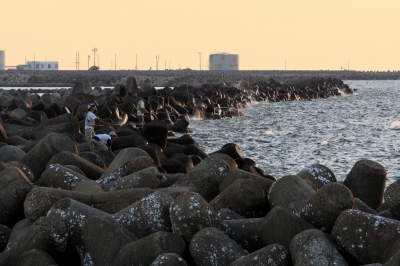 soku_19088.jpg :: 消波ブロック 風景 自然 海 釣りキチ by Niigata 