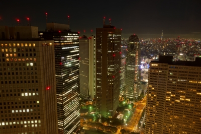 soku_19983.jpg :: 夜景 RX100 風景 街並み 都市の風景 ビル 新宿 