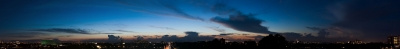soku_20028.jpg :: 夕焼け 空 雲 富士山 雷 夜景 風景 パノラマ (^.^) 