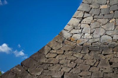 soku_21016.jpg :: 建築 建造物 城 壁 石壁 石垣 