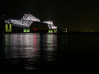 soku_22001.jpg :: 建築 建造物 橋 風景 街並み ランドマーク 東京ゲートブリッジ 夜景 
