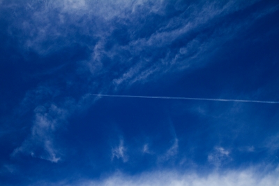 soku_22983.jpg :: 風景 自然 空 飛行機雲 