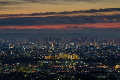 soku_23557.jpg :: 大阪 甲山森林公園より 日の出前 