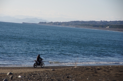 soku_23885.jpg :: 自然 海 太平洋 バイク 乗り物 