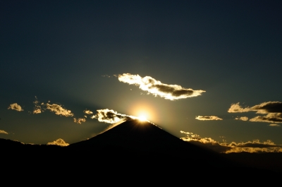 soku_26058.jpg :: 風景 自然 山 富士山 ダイヤモンド富士 