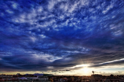 soku_26656.jpg :: 風景 自然 空 日の出前 ブルーアワー 