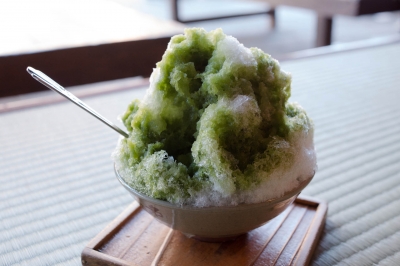 soku_26797.jpg :: 食べ物 お菓子 デザート スイーツ カキ氷 抹茶 
