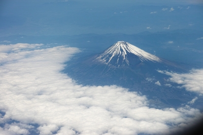 soku_26891.jpg :: 航空写真 風景 自然 山 富士山 