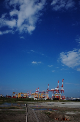 soku_27378.jpg :: 建築 建造物 港湾 起重機 クレーン 