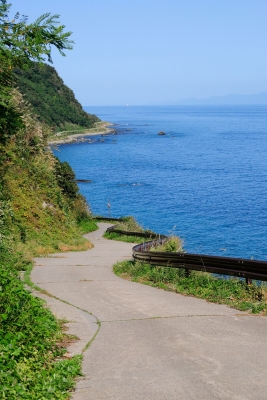 soku_29002.jpg :: 風景 自然 海 海岸 道路 
