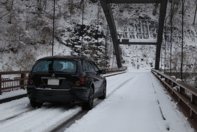 soku_29545.jpg :: 風景 自然 雪景色 橋 メルセデス R.Class w251 