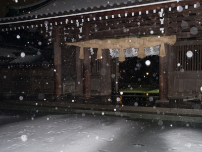 soku_29860.jpg :: 建築 建造物 神社 雪景色 
