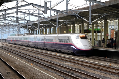 soku_30668.jpg :: 乗り物 交通 鉄道 新幹線 E2系 はやて4号 