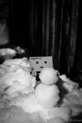 soku_30873.jpg :: アート 工芸品 クラフト 人形 フィギュア ダンボー 雪だるま 風景 自然 雪 