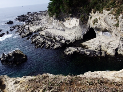 soku_31758.jpg :: 風景 自然 海 海岸 崖 