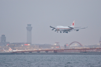 soku_33363.jpg :: 乗り物 交通 航空機 飛行機 軍用機 輸送機 B.747(日本国政府専用機) 