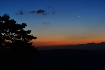 soku_34341.jpg :: 風景 自然 空 日の出前 ブルーアワー 